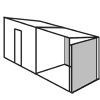 Side Extension > Back and side covered with full height panels